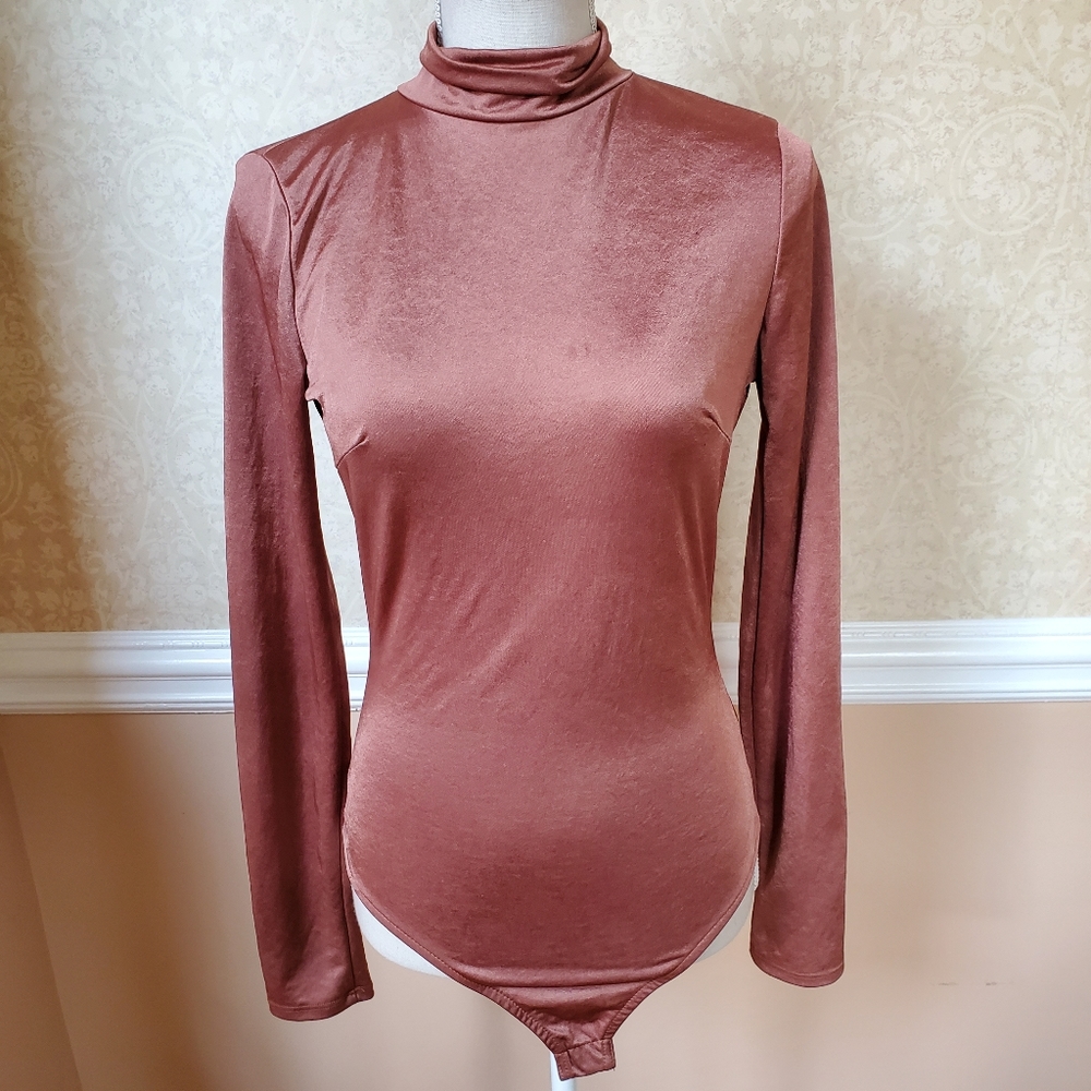 Bronze metallic bodysuit